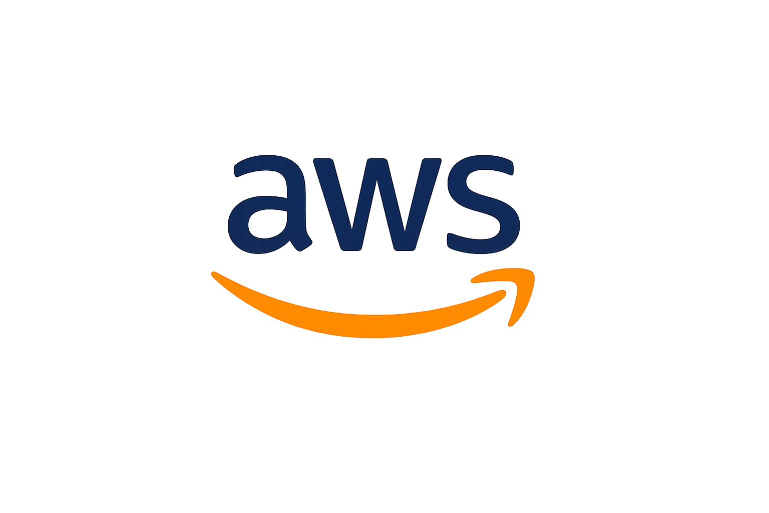 AWS logo with orange smile