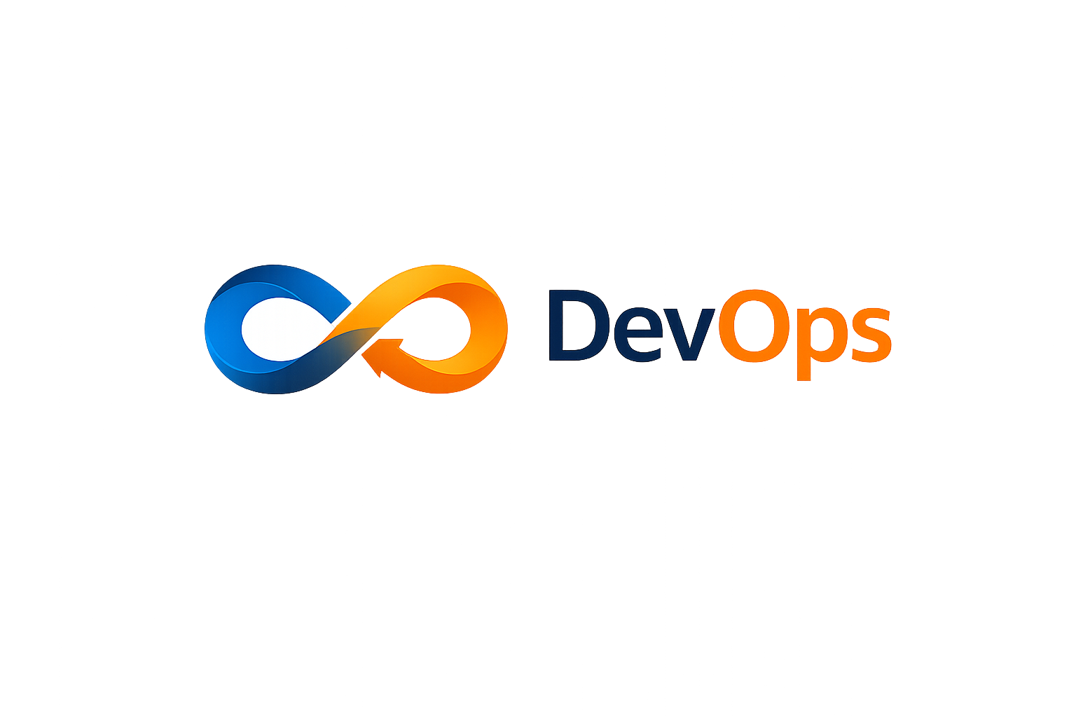 DevOps infinity loop logo illustration